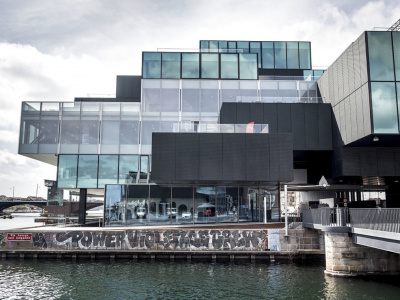 Bygningen Blox mellem Langebro og Det Kongelige Bibliotek i København, torsdag den 3. maj 2018. To milliarder kroner har fonden Realdania brugt på bygningen Blox i Københavns Havn, der åbner næste uge. Den skal blandt andet huse Dansk Arkitektur Center. (Foto: Mads Claus Rasmussen/Scanpix 2018)